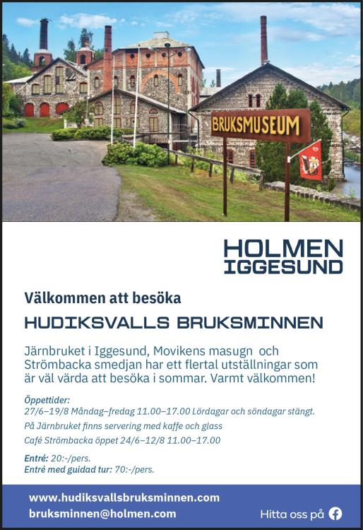 Välkommen att besöka Hudiksvalls Bruksminnen