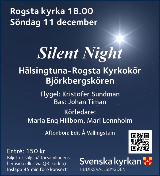 Julkonsert - Silent night i Rogsta kyrka