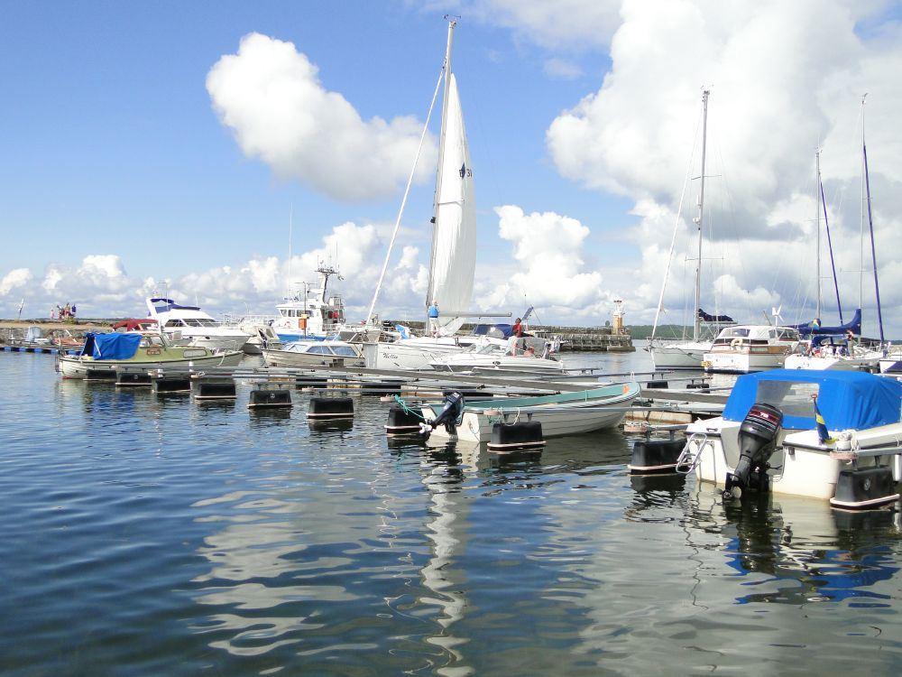 Båthamnen vid Hölick fiskeläge