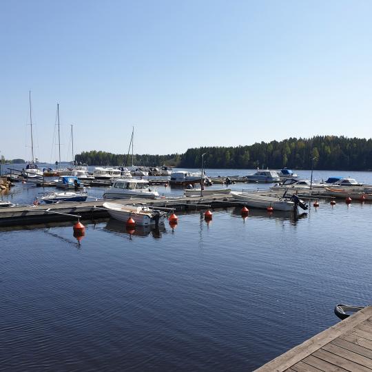 Båthamn vid Borka Brygga