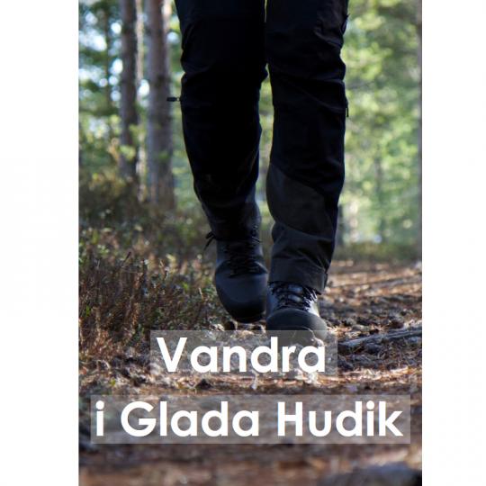 Första sidan på broschyren Vandra i Glada Hudik